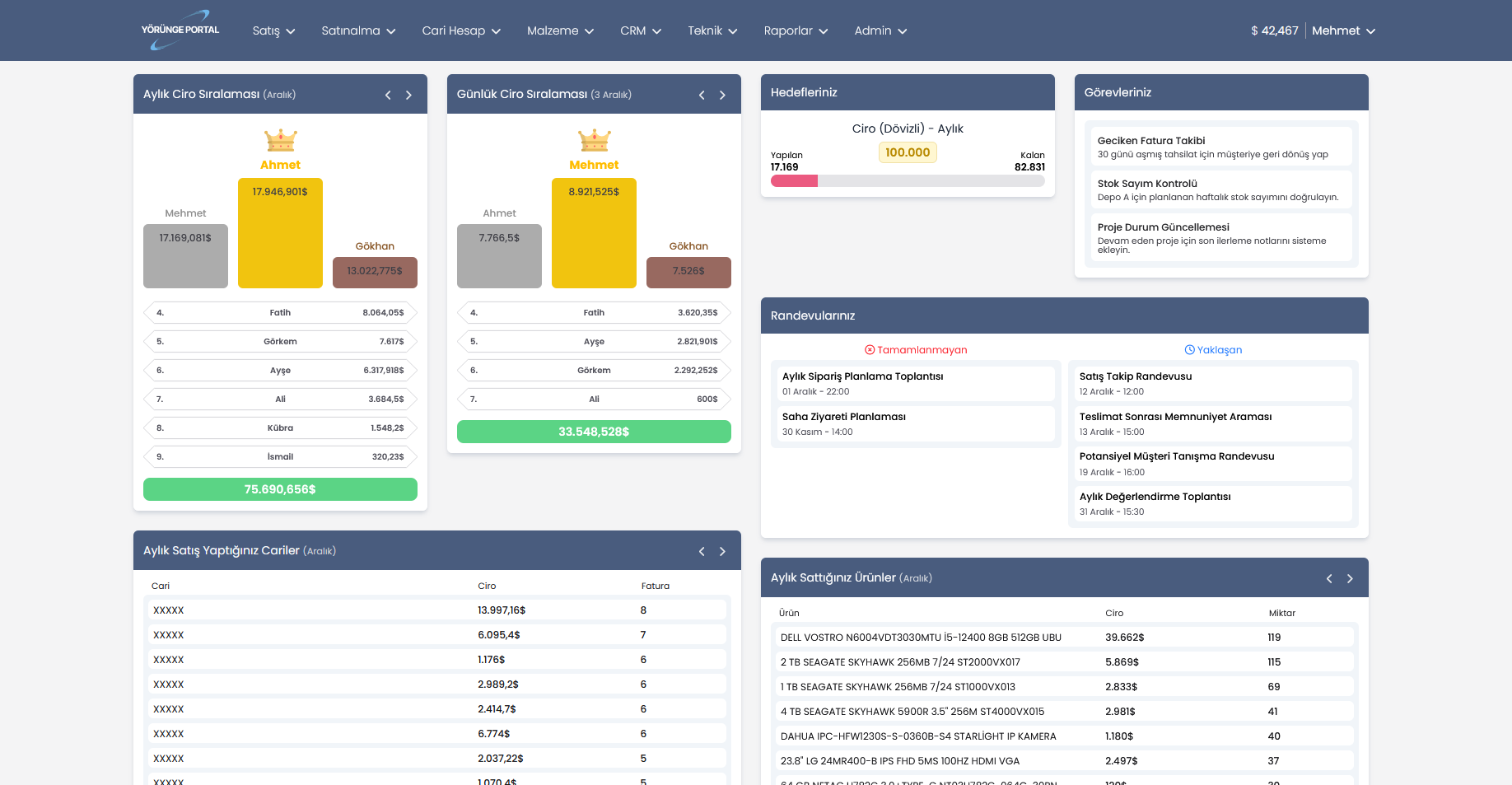 Yörünge Portal ERP